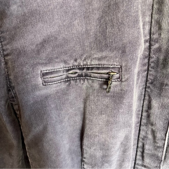 J. Jill Women’s Purple Corduroy Utility Barn Chore Stretch Jacket - Picture 9 of 12